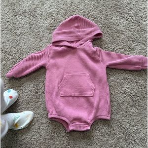 Pink old navy bubble romper